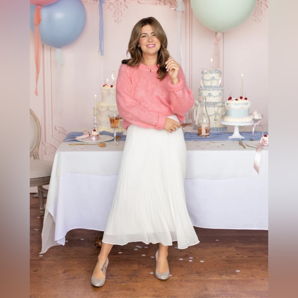 Jillian Harris Gentle Fawn Skirt in CREAM. Size Large BNWT